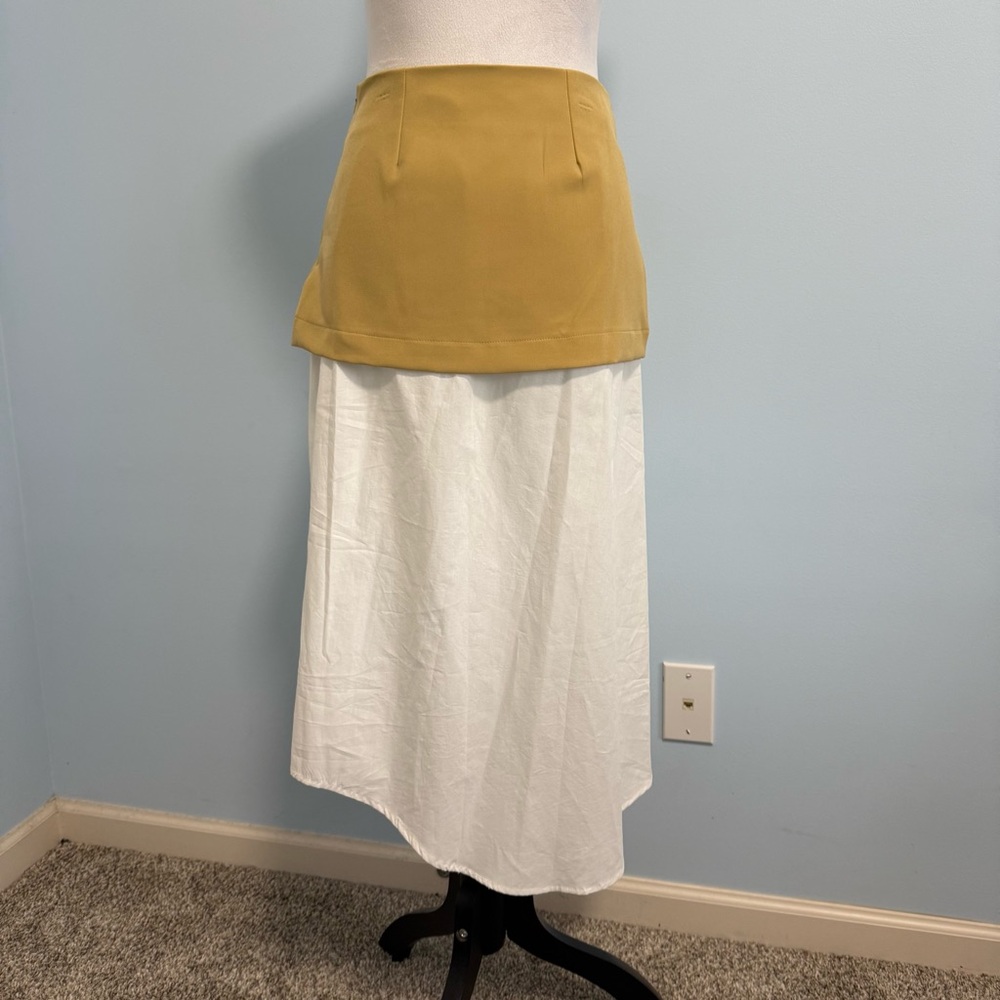 Maeve Layered Shirttail Midi Skirt Size XS - Picture 5 of 10